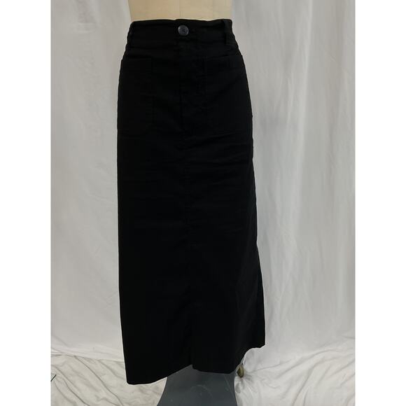 Maeve 'The Colette' Black Linen Maxi Skirt Size XL - Picture 3 of 5
